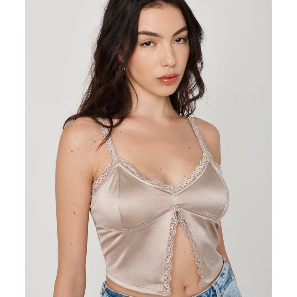 Garage Satin Flyaway Cami